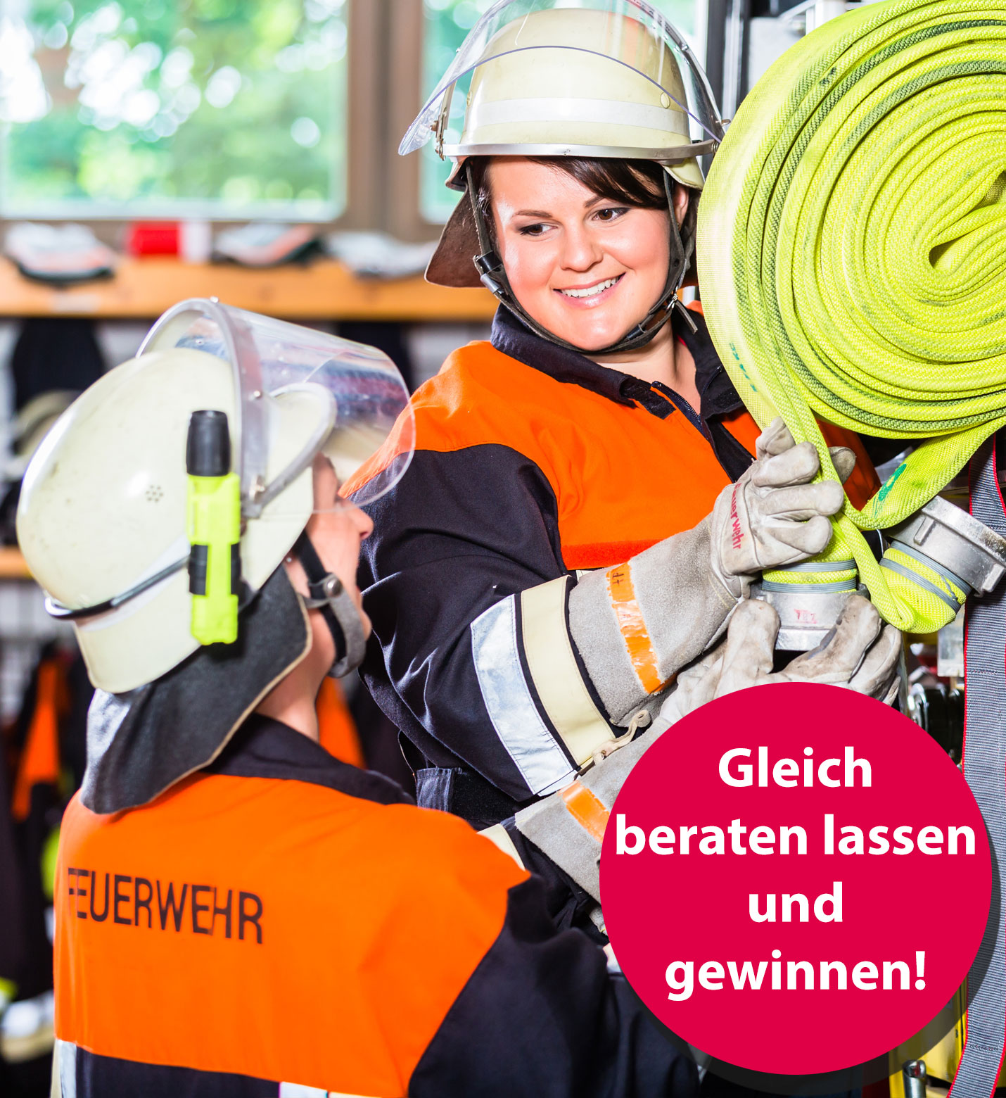 Dienstanfänger*innen Feuerwehr Dienstanfänger*innen Feuerwehr: Gleich beraten lassen und gewinnen
